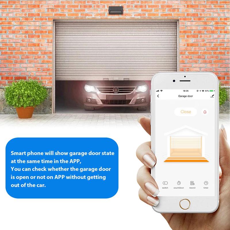 WiFi Garage Door Opener Smart Gate Door Controller Compatible With Alexa Echo Google Home